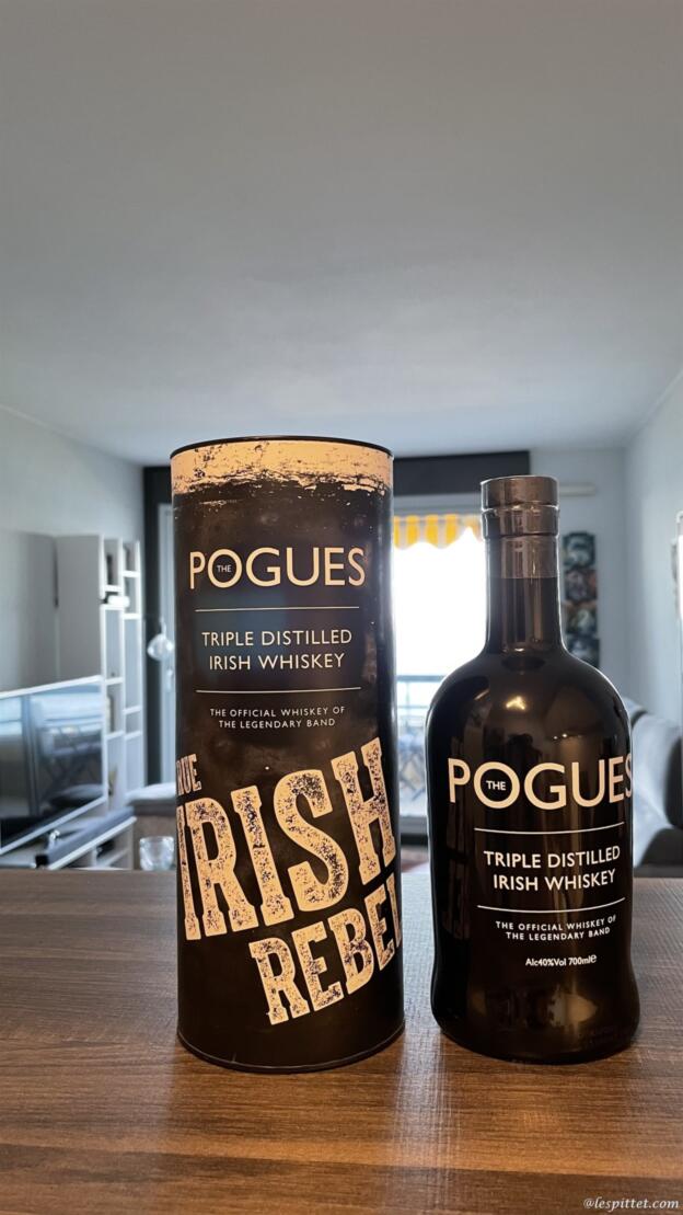 The Pogues, True Irish Rebel, Blend 40%, Triple Distilled Irish Whiskey